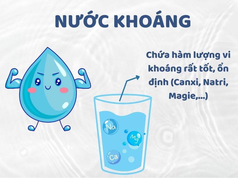 Lợi ích khi uống nước khoáng bình